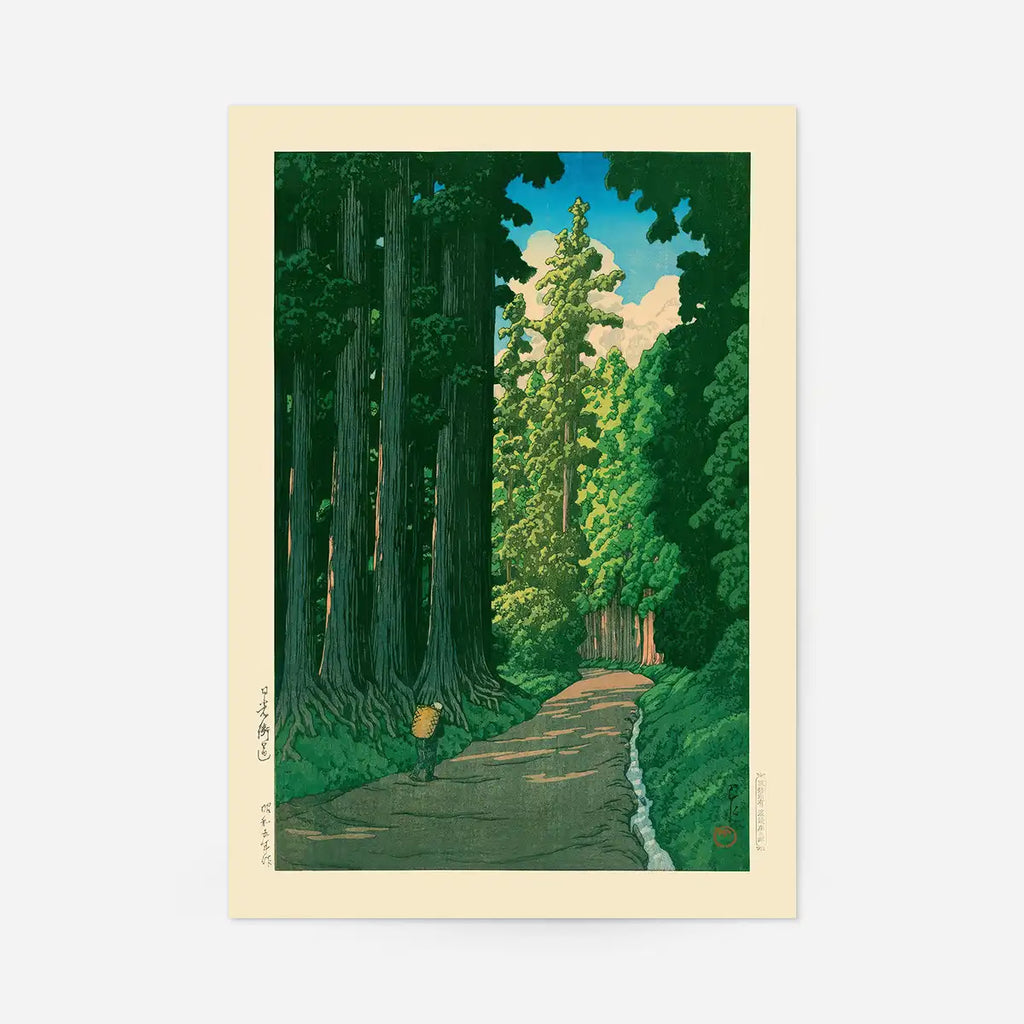 Kawase Hasui, Road to Nikko - Print only