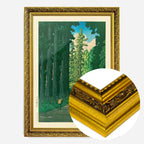 Kawase Hasui, Road to Nikko - Gold ornate frame