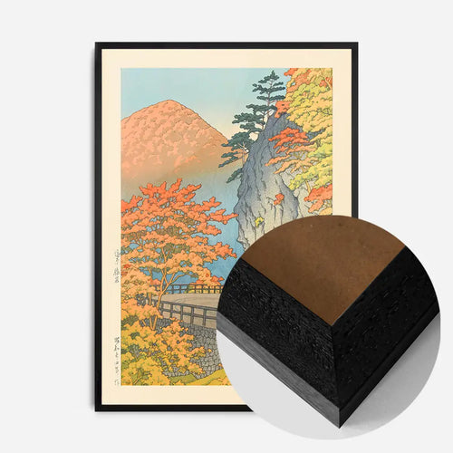 Saruiwa, Shiobara - Black Wood frame