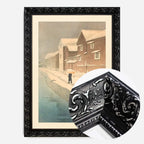 Shinkawa Riverside, Handa, Bishu - Black Ornate frame