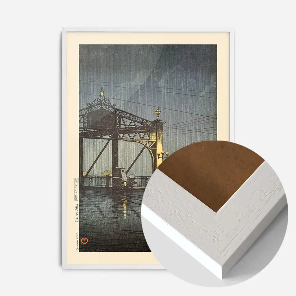 Shinohashi Bridge - White Wood frame