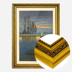 Twilight at Ushibori - Gold Ornate frame