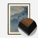 Yumoto Hot Spring, Nikko - Black Wood frame